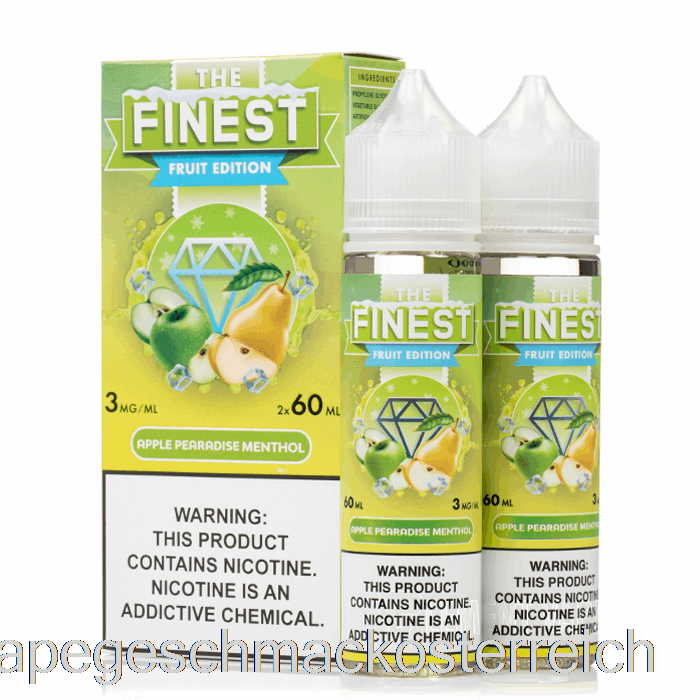 Apfel-Birnen-Radiesen-Menthol - Die Feinste Frucht-Edition - 120ml 3mg Vape-Geschmack